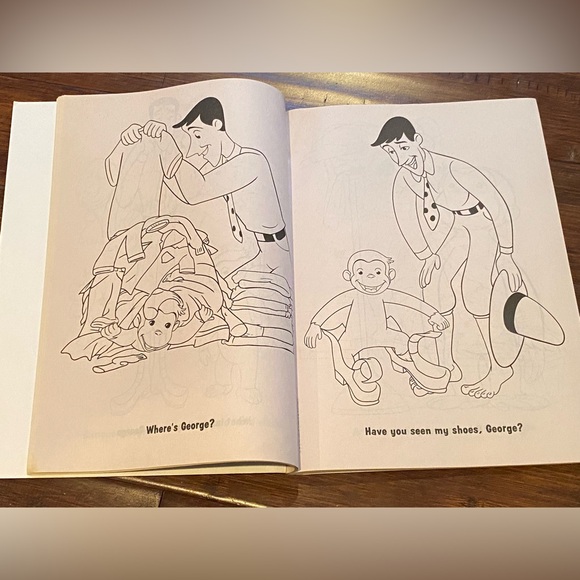 3 piece Curious George bundle; stuffy, coloring & reading book 📖 🐵 - Picture 11 of 15